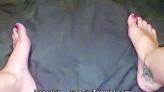 Horny Wife Fucks Friend on Couch, Husband Eats Creampie