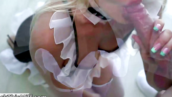 18-Year-Old Maid Gets Fucked Hard and Deepthroated