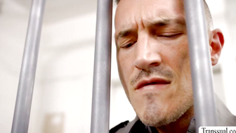 Jail Warden Takes Two Horny Inmates in a Threesome