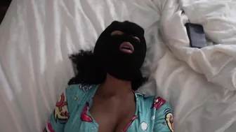 Stacy the Bandit Gets Quickie with big black dick inside Overalls