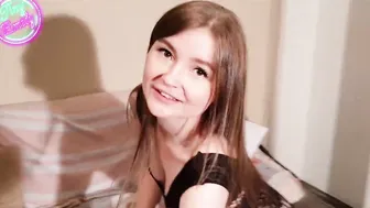 TinyEmily Banged Into Nylon Full Body Suit