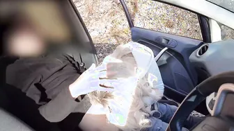 Outside penis flash - Runner bimbos caught me and helped
