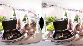 Sensual America - Jenna Fireworks Kayley Gunner and Maddy May arrive early