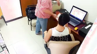 Lady Boss give Snatch for Cunnilingus with Engineer Lady Boss Boss and