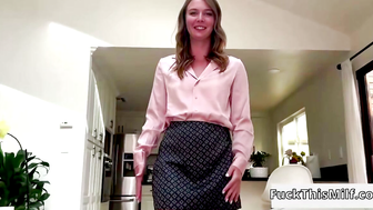 Stella Sedona's Pantyless Coworker Surprise
