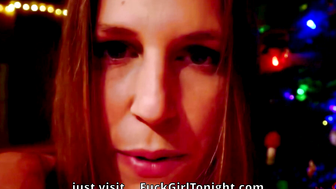 Busty StepMom Seduces Naughty Boy on Christmas