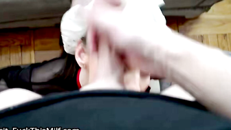 Hotel Maid Service: POV Teen Blowjob & Swallow