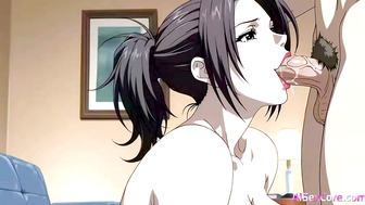 AI Hentai MILF with Big Boobs Gets a Glazed Facial