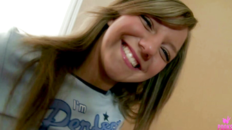 Olivia E Squirts With A Glass Dildo