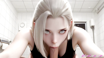 Hentai Babe With Big Tits Gets Slammed Hard In The Bathroom