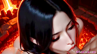 Volcanic Babe Ember Curves AI Hentai