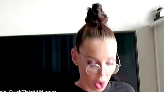 Teacher Harmony Rose Gets a Huge Cum Load on Her Glasses