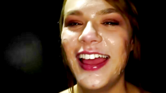 12 Gloryhole Cumshots In A Row Featuring Rebecca Vanguard