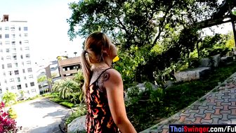 Thai Blonde GF with Big Booty Gets Hard POV Sex