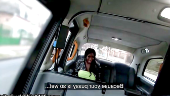 Ebony Mystique Shows Off Her Big Black Tits And Ass In The Backseat