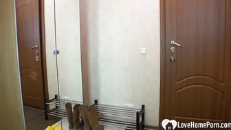 Goddess dark haired Cutie picked up for some stripping