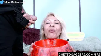 Adorable Submissive Black Face Nailed