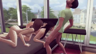 Kim Kardashian x Emma Watson : Lost Sex Movie | Sims four