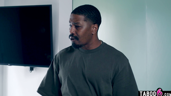 Petite Teen Stepdaughter Gets Spanked by Black Stepdad