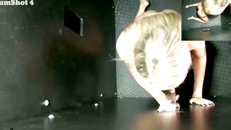 Victoria Steffanie Swallows Deep in a Glory Hole Session