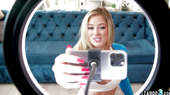 River Lynn: Big Booty Blonde Stepsis Gives Stepbro a Workout