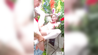 Bryan Gozzling Fucks Tess Thompson's Throat While She Moans And Gags