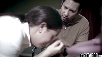 Busty Latina Student Seduces Her Mature Teacher