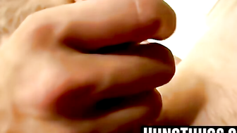 Skinny Hairy Amateur Teen Masturbates Alone