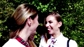 Two Naughty Girls Enjoy a Wild Ride in an Uber