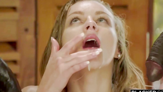 Blonde Angel Gets Double Penetrated by a BBC