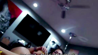 POV College Girl Gets Anal Sex on Campus