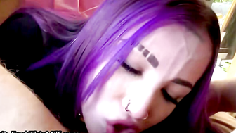 Goth Teen Squirts on Stepbrother's Cock - Valerica Steele & Alex Adams