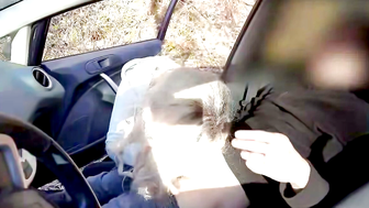 Runner Girl Caught Flashing Dick and Helped Me Cum