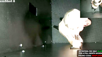 Maxim Swallows Big Cocks in Glory Hole Session