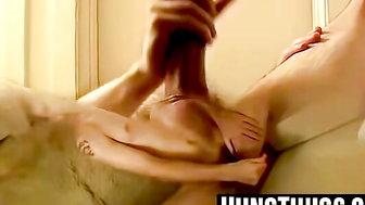 Tattooed Thug Erupts Hot Semen After Stroking
