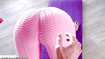 Yoga Session Turns Into Blowjob and Fuck With Stepson