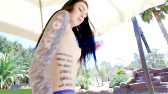 Marley Brinx Teases in Striptease