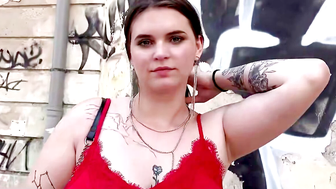 GERMAN SCOUT  CURVY BIG TITS TEEN TAYLEE WOOD PICKUP AND ROUGH FUCK AT STREET CASTING 11