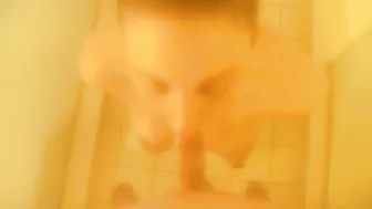 cougar sucks me into the shower