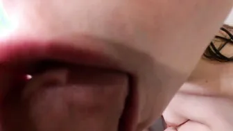 Suction porn video – Juicy oral sex with a tongue and a crazy sexy suction filled