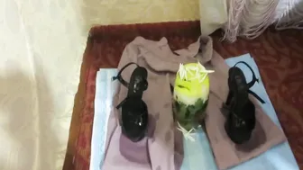 Best peeing scene A golden shower pours from a old twat onto