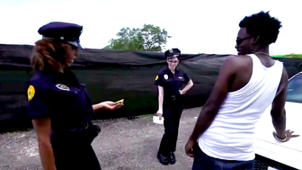 Naked police women planted weed to punish blowjob 5
