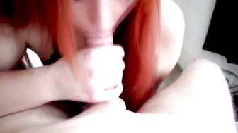Cuties redhead gf sucking big dick 9