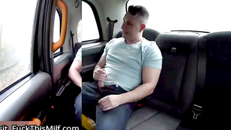 Isis and Bridgette B: Big Natural Boobs Spill Out in Fake Taxi Ride