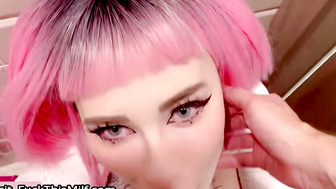 Toilet Whore Feeding Her Cum as Dinner while Waiting for Order in Restaurant 52