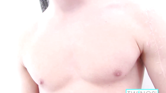 Cute Twink Angel Moans During Creamy Chest Release