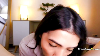 POV Sloppy Throat Blowjob with Drooling Babe