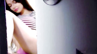 POV StepSis Rubbing Pussy Leads to Virtual Sex and Cumshot