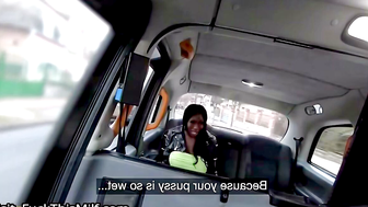 Black MILF in Leather Jacket Gets Railed in the Backseat of a Car