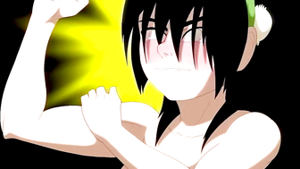 Anime Girl in Green Outfit Gets Intimate with Masked Man
